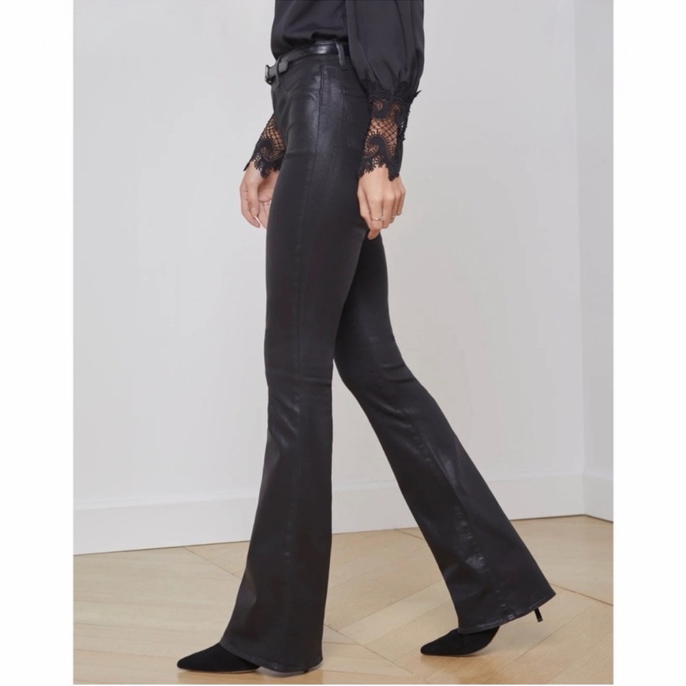 NWOT L’agence Marty Noir Coated Flares | Size: 29 - Picture 3 of 5